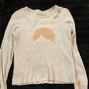 American Eagle Outfitters Gray Long Sleeve Tee